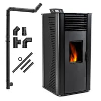 Estufa de pellets LEYLA BLACK 6,3 kW